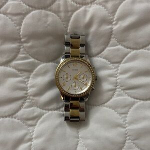 Guess Two-Tone Silver and Gold Watch